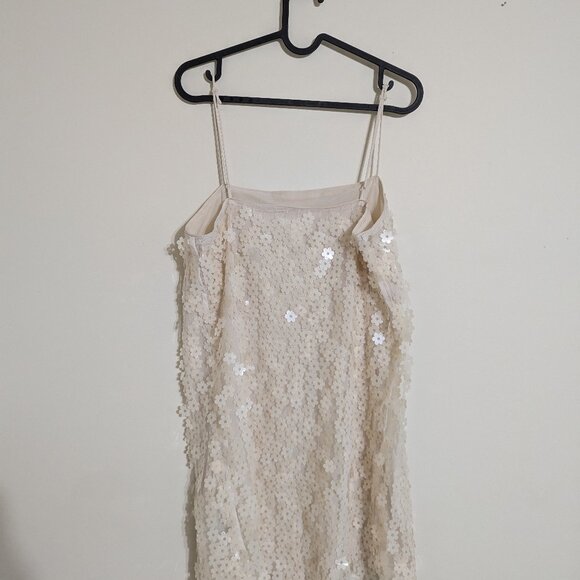 H&M Flower Shaped Sequin Embellished Slip Dress - Picture 2 of 4